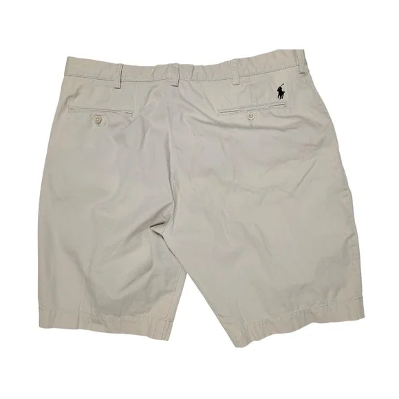 Polo Ralph Lauren Classic Fit Khaki Cotton Chino Shorts‎ Men's Size 38 - Picture 2 of 6